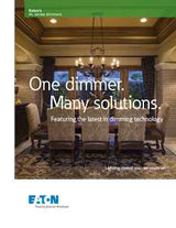 Eaton Wiring Devices AAL06-C2-K Smart Dimmer, 5 A, 120 V, 300 W, CFL, LED Lamp, 3-Way, Ivory/Light Almond/White