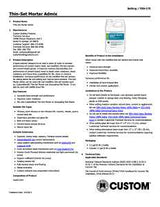 Custom AMA2 Thin-Set and Mortar Admix, Liquid, 2.5 gal, Bottle, Pack of 2