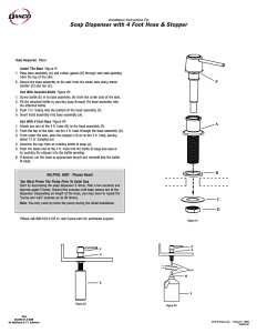 Danco 10038B Soap Dispenser with Nozzle, 12 oz, Metal/Plastic, Chrome