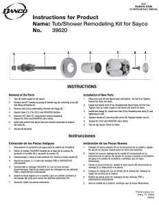 Danco 39620 Remodeling Trim Kit, Brass, Classic Chrome, For: Sayco Shower Valves