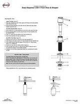 Danco 10038B Soap Dispenser with Nozzle, 12 oz, Metal/Plastic, Chrome