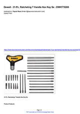 DEWALT DWHT70265 Hex Key Set, 31-Piece, Steel