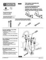 Delta Windemere Series 21996LF-SS Kitchen Faucet with Side Sprayer, 1.8 gpm, 2-Handle, Plastic, Stainless Steel