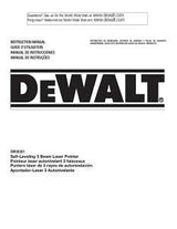 DEWALT DW08302-QU Laser Level, 100 ft, 1/4 in Accuracy, 3-Beam, 3-Dot, Red Laser