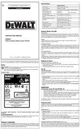 DEWALT DW0851 Laser Level, 165 ft, +/-1/8 in at 100 ft Accuracy, 5-Dot, Red Laser
