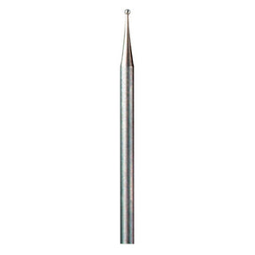 Dremel 105 Series Engraving Cutter, Ball Nose Point, 1/32 in Dia, 1-1/2 in L, 1/8 in Dia Shank, Tungsten