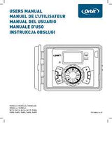 Orbit 57900 Indoor/Outdoor Swing Door Timer, 24 V, 12 -Zone, 3 -Program, LCD Display, Plug-and-Go Mounting, Green