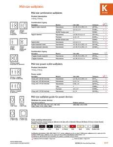 Eaton Wiring Devices PJ7LA Outlet Wallplate, 4.88 in L, 3.13 in W, Mid, 1 -Gang, Polycarbonate, Light Almond
