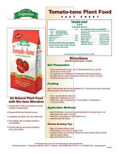 Espoma Tomato-Tone TO4 Organic Plant Food, 4 lb, Granular, 3-4-6 N-P-K Ratio