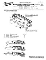 Milwaukee FASTBACK Series 48-22-1520 Pocket Knife, 5 in L Blade, Stainless Steel Blade, 1-Blade, Contour-Grip Handle