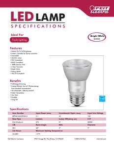 Feit Electric BPPAR16DM/930CA LED Bulb, Flood/Spotlight, PAR16 Lamp, 45 W Equivalent, E26 Medium Lamp Base, Dimmable