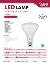 Feit Electric BR30DM/927CA/3 LED Bulb, Flood/Spotlight, 120 V, 7.2 W, BR30 Lamp, 65 W Equivalent, E26 Lamp Base