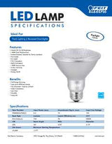 Feit Electric PAR30SDM/950CA LED Bulb, Flood/Spotlight, PAR30 Lamp, 75 W Equivalent, E26 Medium Lamp Base, Dimmable