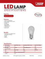 Feit Electric BP40S11N/SU/LED LED Bulb, Decorative, S11 Lamp, 40 W Equivalent, E17 Lamp Base, Dimmable, Warm White Light