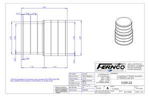 Fernco P1059-22 Coupling, 2 in, Socket, PVC, Black, 4.3 psi Pressure