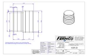 Fernco P1059-33 Flexible Coupling, 3 in, Socket, PVC, Black, 4.3 psi Pressure