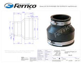 Fernco P1056-32 Flexible Coupling, 3 x 2 in, PVC, Black, 4.3 psi Pressure