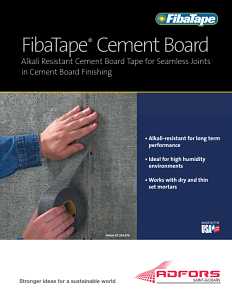 Adfors FibaTape FDW6191-A Cement Board Tape Wrap, 150 ft L, 2 in W, Gray