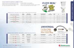 Fluidmaster Click Seal Series B4T12UCSR Connector, 12 in L