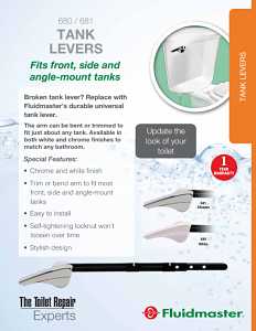 Toilet Flush Lever White