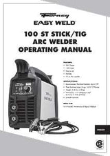 Forney Easy Weld Series 298 Stick Machine, 120 V Input, 90 A Input, 1-Phase, 5/16 in