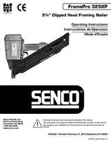 Senco 4Z0101N Framing Nailer, 83 Magazine, 34 deg Collation, Paper Tape Collation, 5.2 cfm/Shot Air