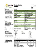 Titebond WeatherMaster 44001 Sealant, White, -75 to 300 deg F, 10.1 oz Cartridge