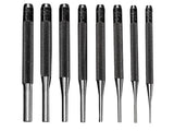 General SPC75 Pin Punch Set, 8-Piece, Steel, Gray