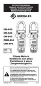 Greenlee CM-660 Clamp Meter, 6000 Count Resolution, LCD Display