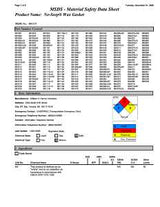 Harvey 4305-24 Wax Ring, Urethane, Brown, For: Toilet Bowls