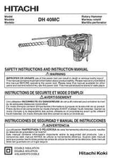 Metabo HPT DH40MCM Rotary Hammer, 10 A, Keyed Chuck, 1-9/16 in Chuck, 2800 bpm, 6.3 ft-lb Impact Energy