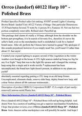 Jandorf 60122 Lamp Harp, 10 in L, Polished Brass Fixture