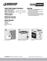 Jandorf 60209 Flat Crossbar, 4 in L Dimensions, Specifications: 3/8 IP Thread, Zinc