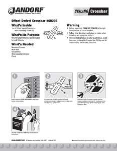 Jandorf 60205 Swivel Crossbar, Offset, Zinc