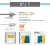 Kenney KN40344 Cafe Rod, 7/16 in Dia, 16 to 28 in L, Metal, White