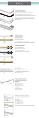 Kenney KN511 Curtain Rod, 1 in Dia, 28 to 48 in L, Steel, White
