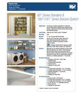 Knape & Vogt 180 180 ANO 18 Shelf Bracket, 320 lb, 18 in L, Steel, Anochrome