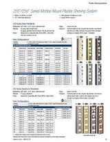 Knape & Vogt 255 Series 255 WH 36 Pilaster Standard, Mortise-Mount, Specifications: 23 ga Thickness, 36 in Size