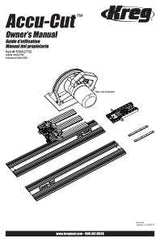 Kreg Accu-Cut KMA2700 Circular Saw Track Guide, 26-1/2 in L, 8.8 in W, Aluminum