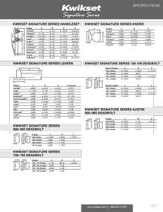 Kwikset Signature Series 155HFL SQT 15 Privacy Lever, Pushbutton Lock, Satin Nickel, Zinc, Residential, 2 Grade