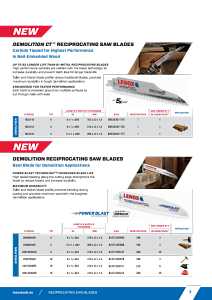 Lenox Demolition CT 1832118 Reciprocating Saw Blade, 1 in W, 6 in L, 6 TPI, Carbide Cutting Edge