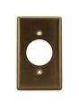 Leviton 84020-40 Wallplate, 4-1/2 in L, 2-3/4 in W, Standard, 1-Gang, 302 Stainless Steel, Stainless Steel, Smooth
