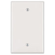Leviton PJ13-I Blank Wallplate, 3-1/8 in L, 4-7/8 in W, 1/4 in Thick, 1 -Gang, Nylon, Ivory, Box Mounting