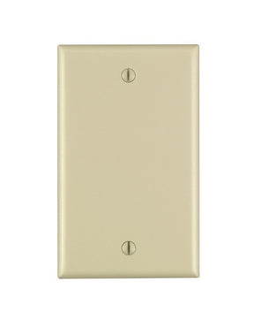 Leviton 001-86014-000 Wallplate, 4-1/2 in L, 2-3/4 in W, 0.22 in Thick, 1 -Gang, Thermoset Plastic, Ivory, Smooth