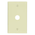Leviton 001-86017-000 Wallplate, 4-1/2 in L, 2-3/4 in W, 1-Gang, Thermoset, Ivory, Smooth
