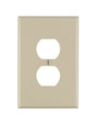 Leviton 86103 Wallplate, Oversized, 3-1/2 in L, 5-1/4 in W, 1-Gang, Thermoset Plastic, Ivory