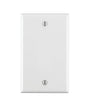 Leviton 001-88014-000 Wallplate, 4-1/2 in L, 2-3/4 in W, 0.22 in Thick, 1 -Gang, Thermoset Plastic, White, Smooth