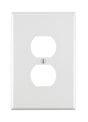 Leviton 88103 Wallplate, Oversized, 3-1/2 in L, 5-1/4 in W, 1-Gang, Thermoset Plastic, White