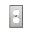 Leviton 84003 Wallplate, 4-1/2 in L, 2-3/4 in W, Standard, 1-Gang, 430 Stainless Steel, Silver, Brushed Satin