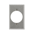Leviton 84028 Wallplate, 4-1/2 in L, 2-3/4 in W, Standard, 1-Gang, 430 Stainless Steel, Stainless Steel, Flush Mounting